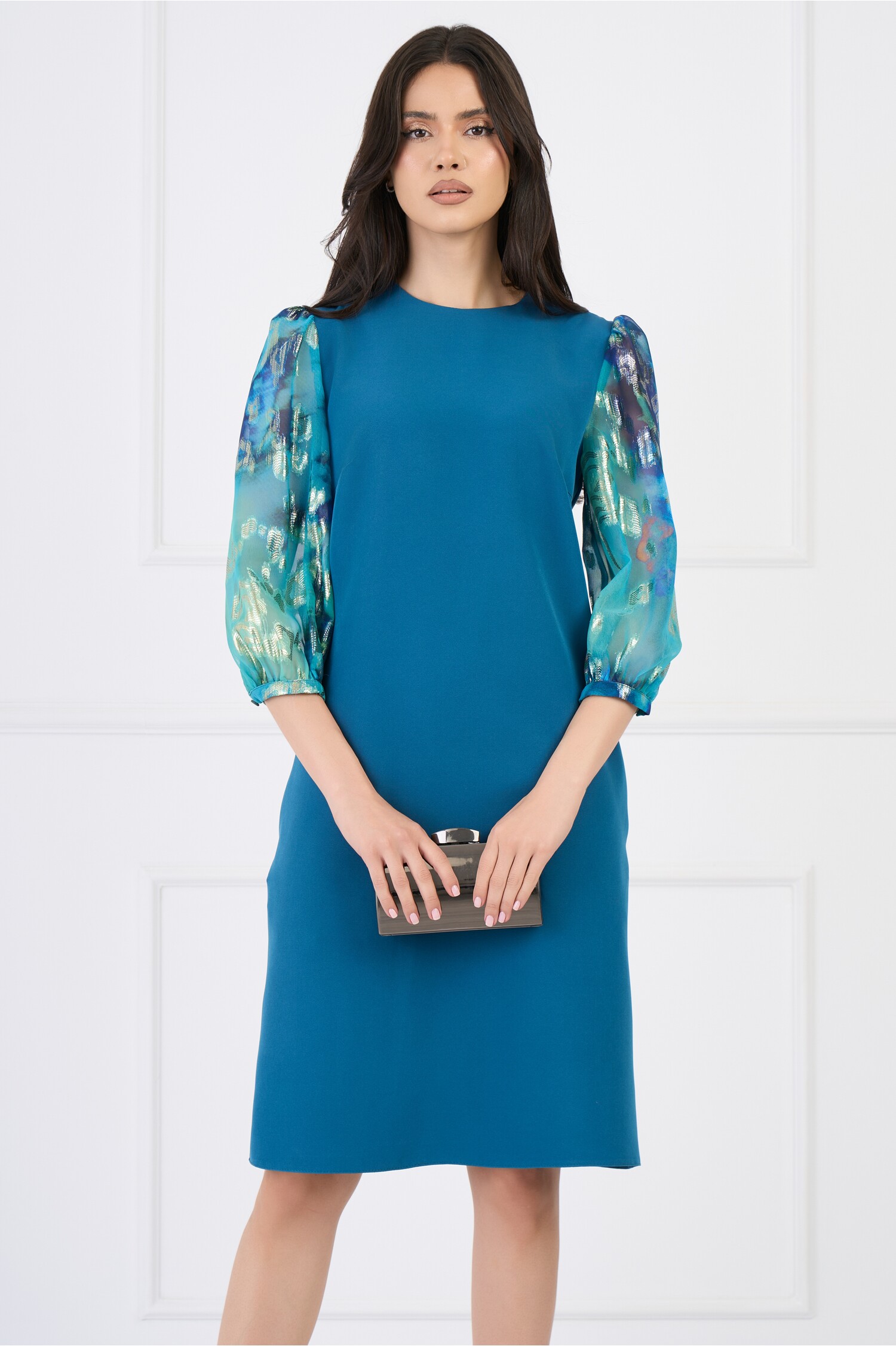 rochie-dy-fashion-eleganta-din-stofa-turcoaz-cu-maneci-din-voal-cu-print-albastru-1337531-1084025-4