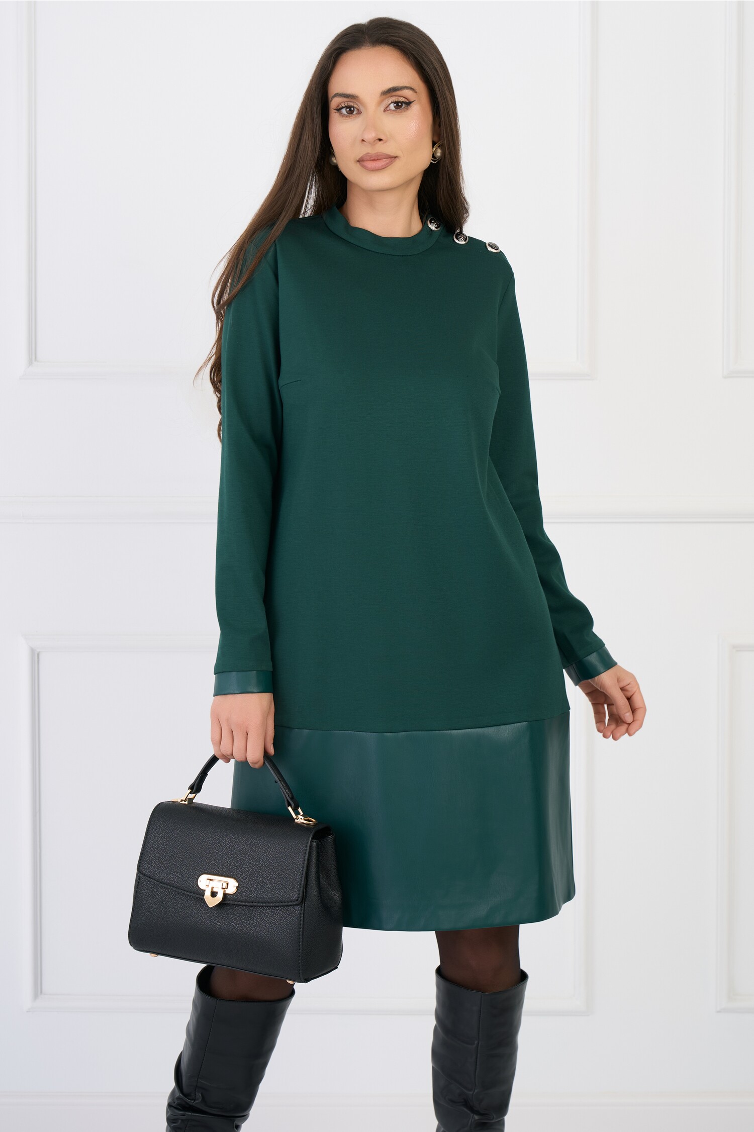 rochie-dy-fashion-office-din-jerse-verde-cu-insertie-din-piele-ecologica-la-baza-1339394-1085093-4