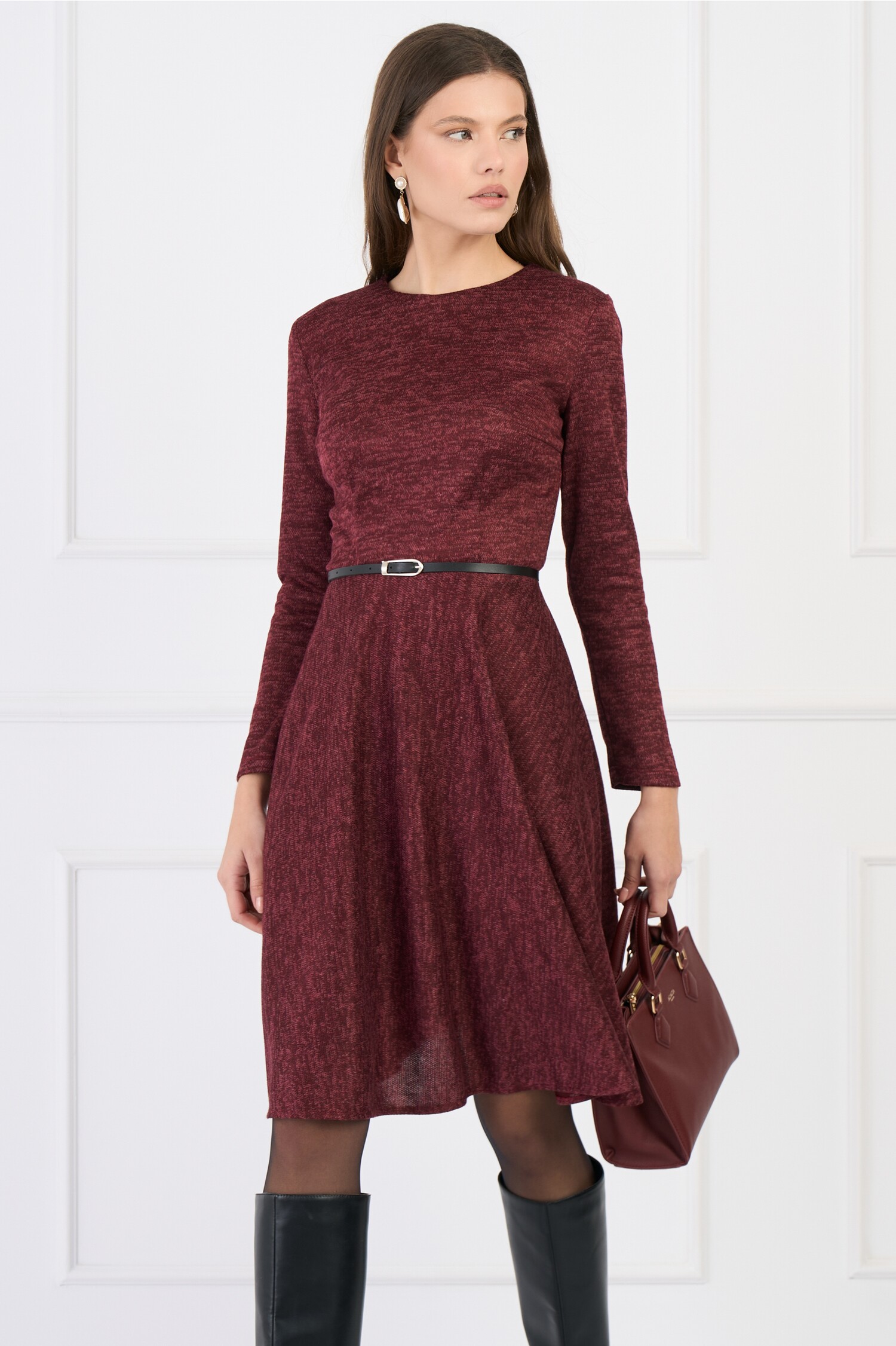 rochie-dy-fashion-office-din-tricot-bordo-cu-croi-clos-si-curea-in-talie-1335329-1081874-4
