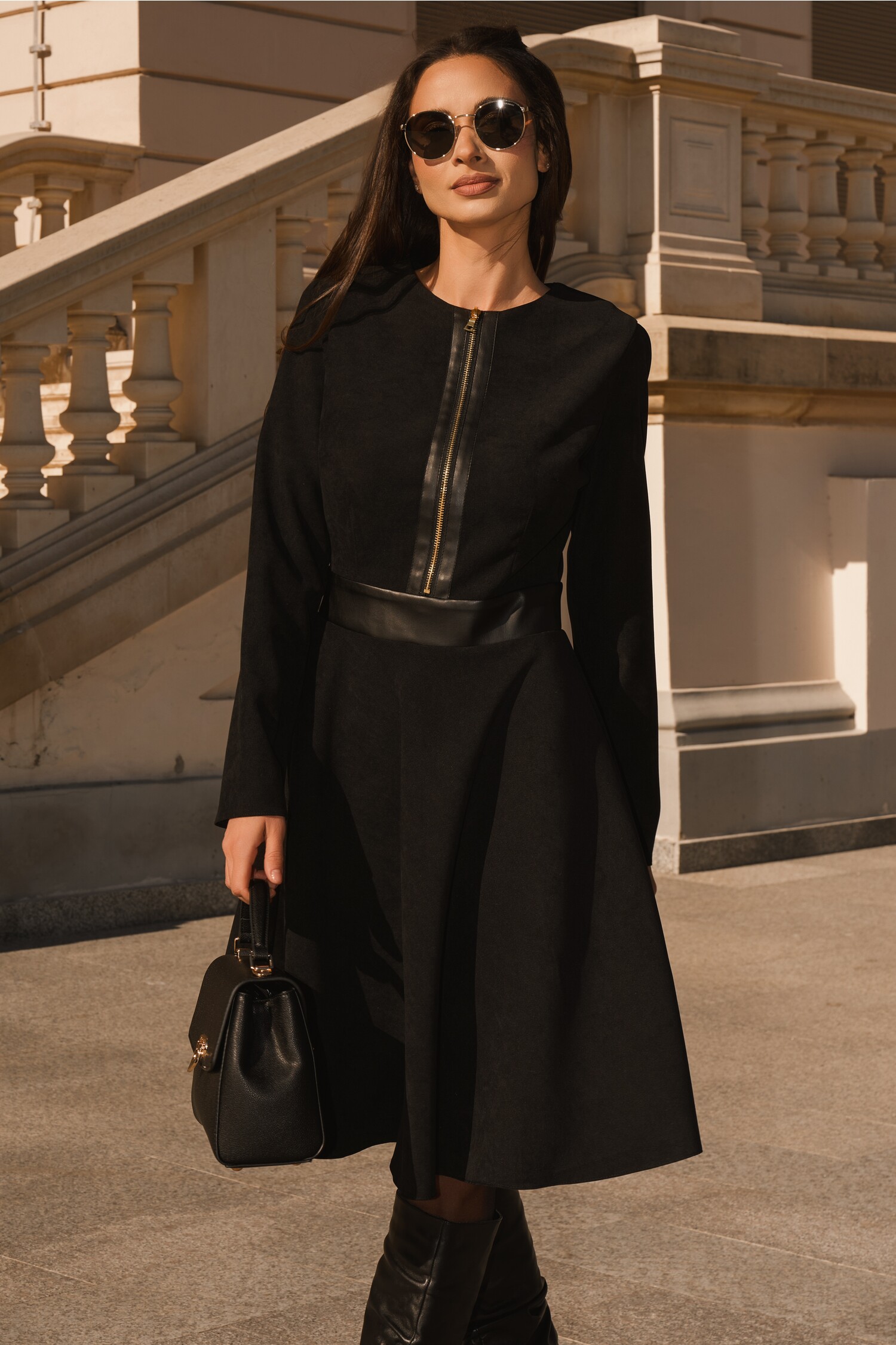 rochie-dy-fashion-office-neagra-din-velur-cu-piele-ecologica-si-fermoar-la-bust-1339346-1084856-4