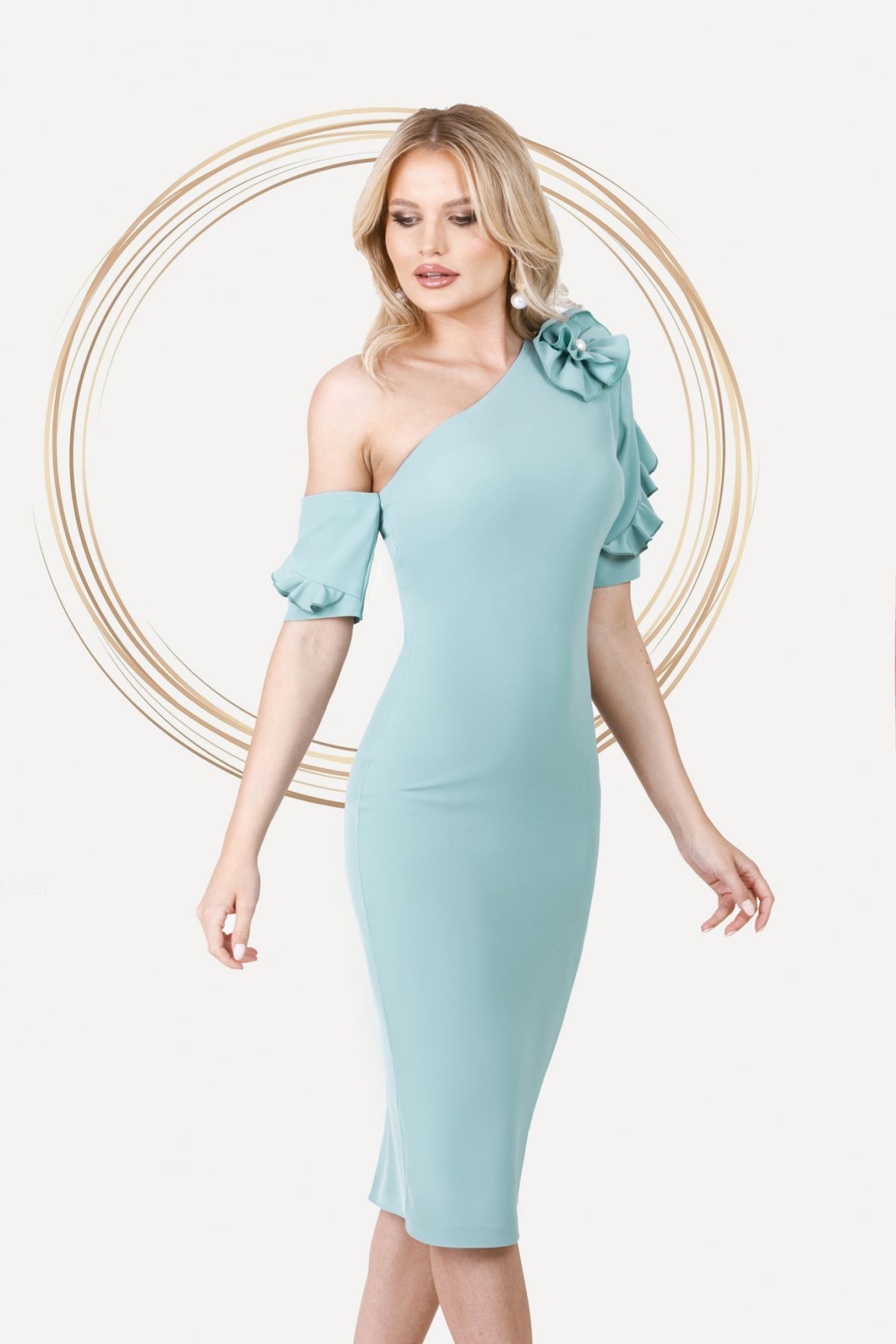 rochie-eleganta-de-ocazie-pretty-girl-mint-cu-umar-gol-si-volanase-58754