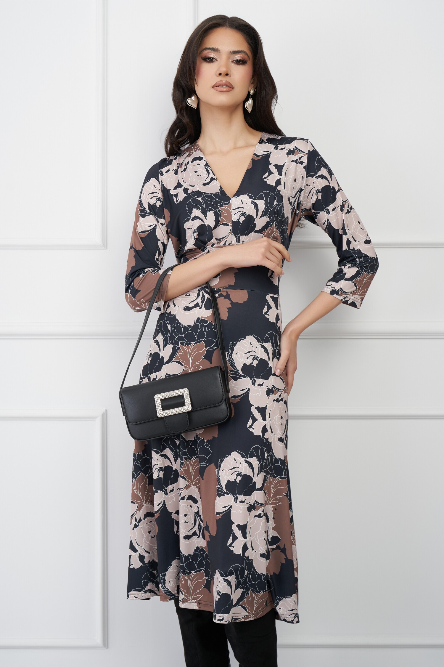 rochie-gabriela-neagra-cu-imprimeuri-maro-si-cordon-in-talie-1325684-1074203-4