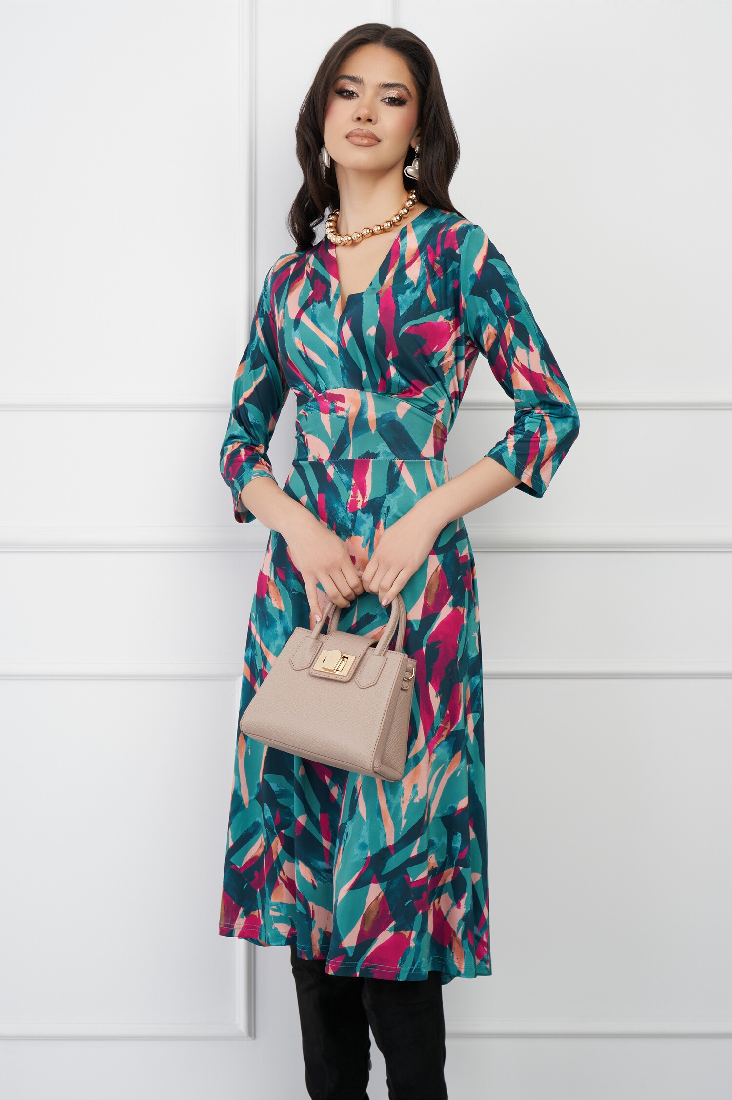 rochie-gabriela-verde-cu-imprimeuri-fucsia-si-cordon-in-talie-1325783-1074248-4