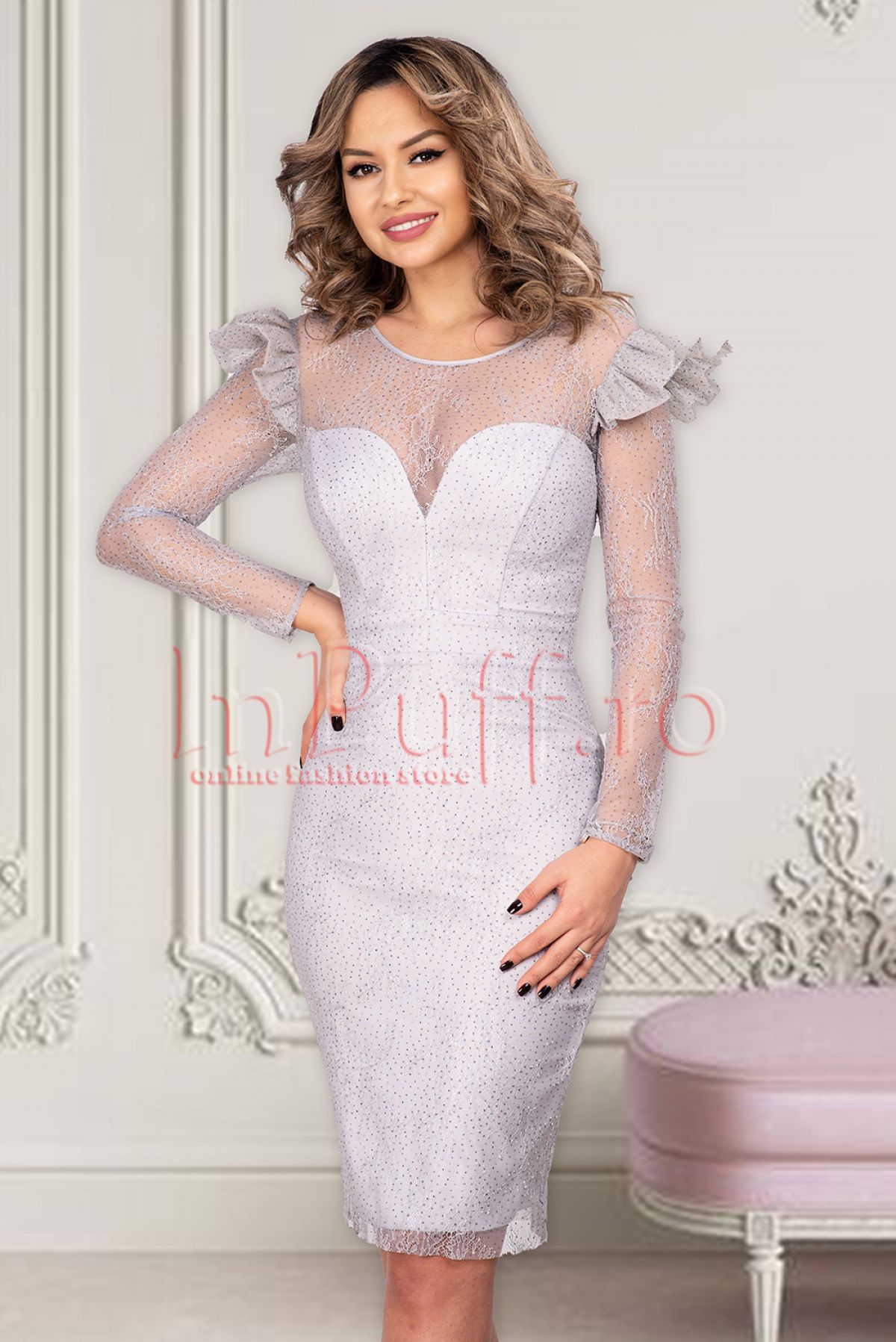 rochie-gri-de-seara-cu-sclipici-41998