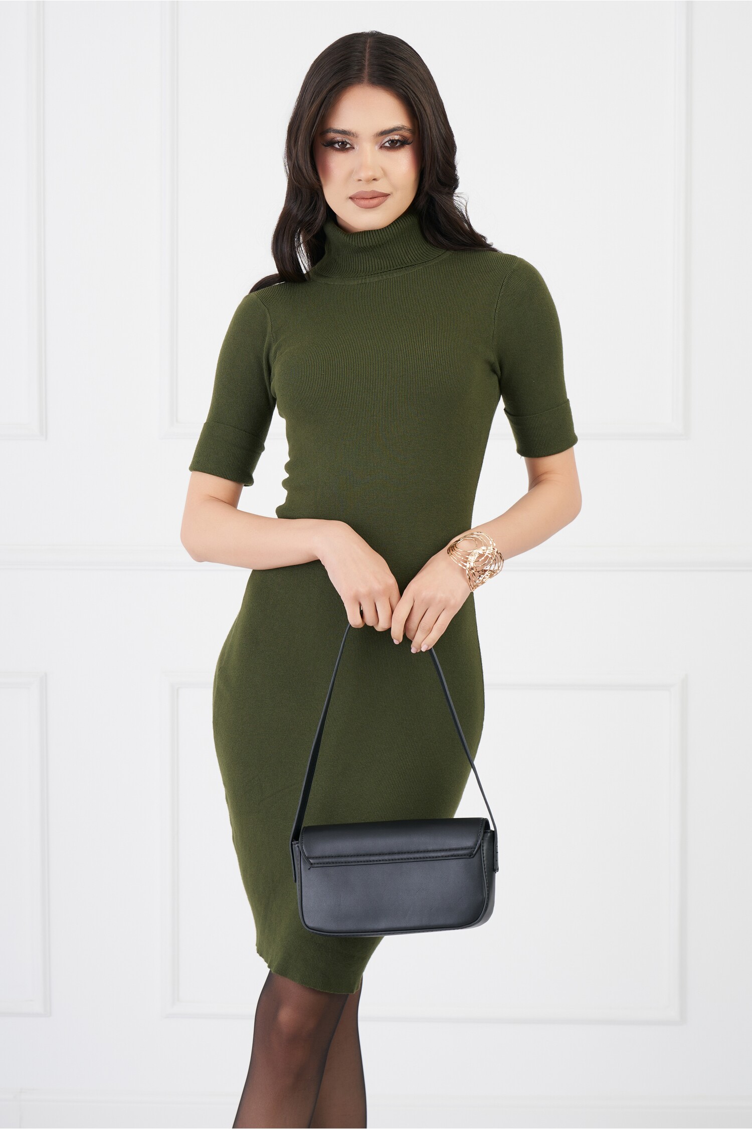 rochie-jenny-kaki-din-tricot-cu-guler-intors-si-maneci-scurte-1331519-1076789-4