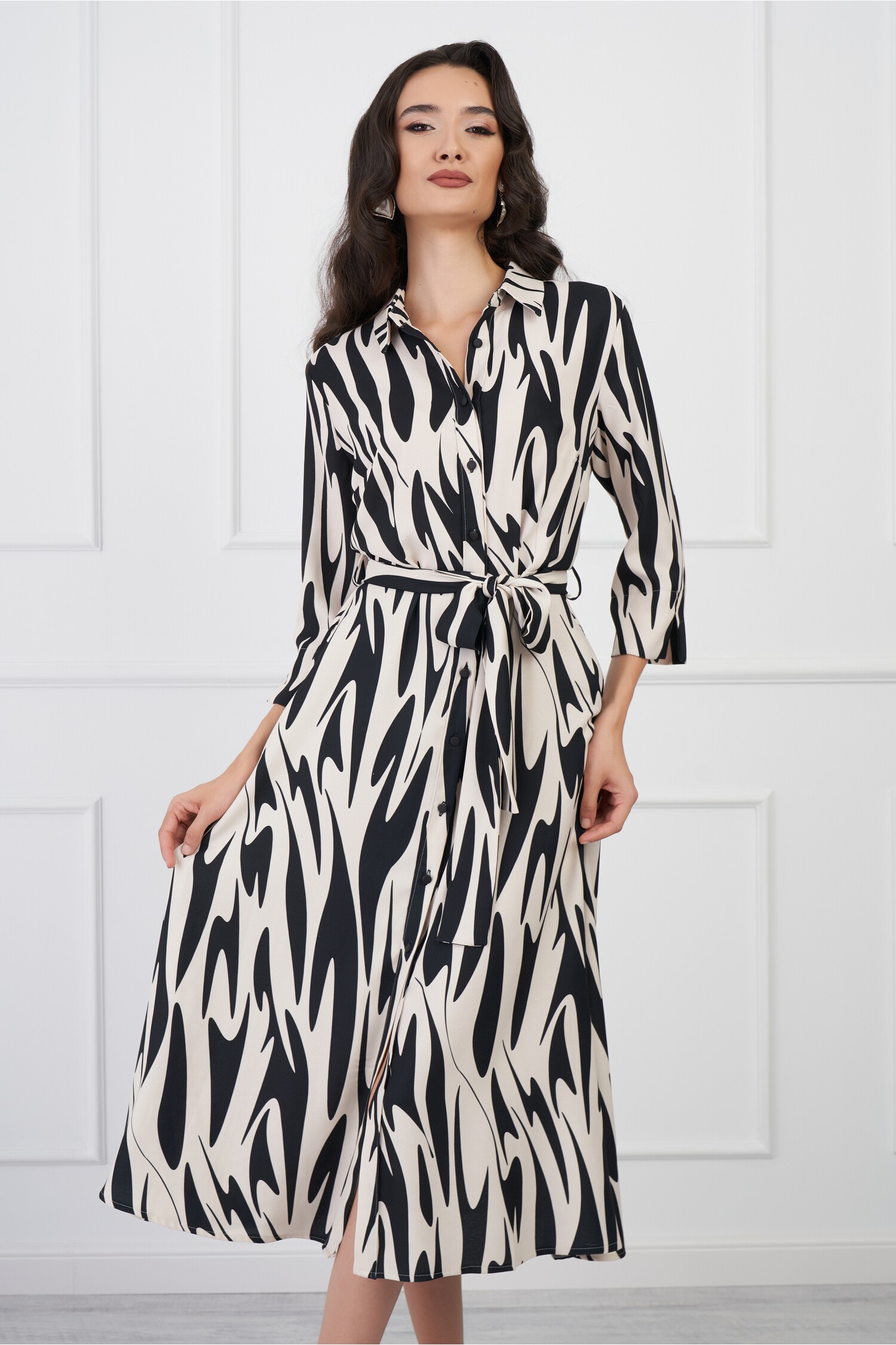 rochie-mara-tip-camasa-bej-cu-imprimeuri-negre-si-cordon-in-talie-1317254-1066784-4