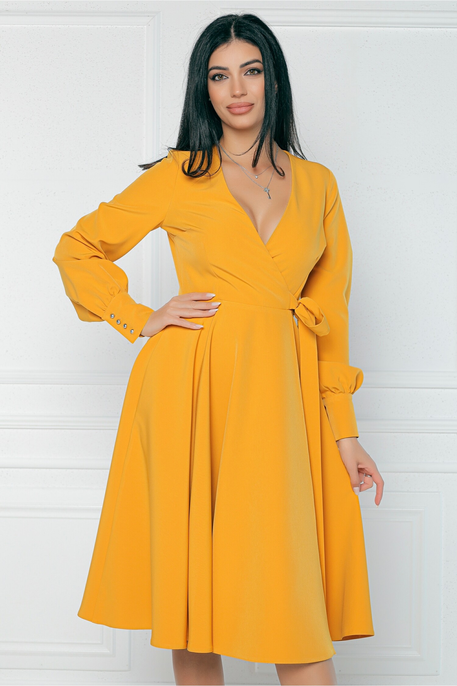 rochie-mbg-office-din-stofa-galben-mustar-cu-funda-in-talie-1334435-1081010-4