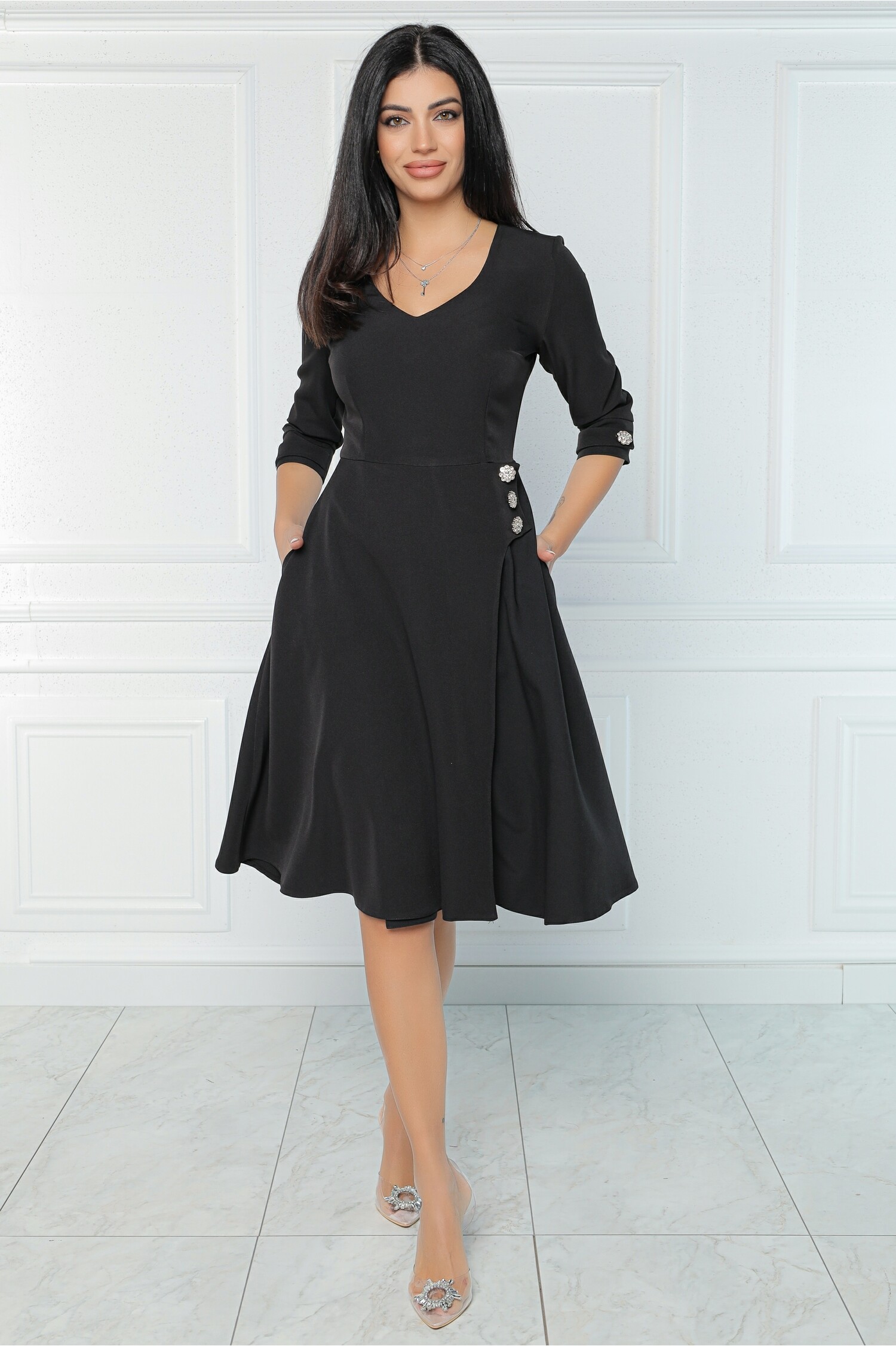 rochie-mbg-office-din-stofa-neagra-cu-nasturi-in-talie-1337555-1081193-4