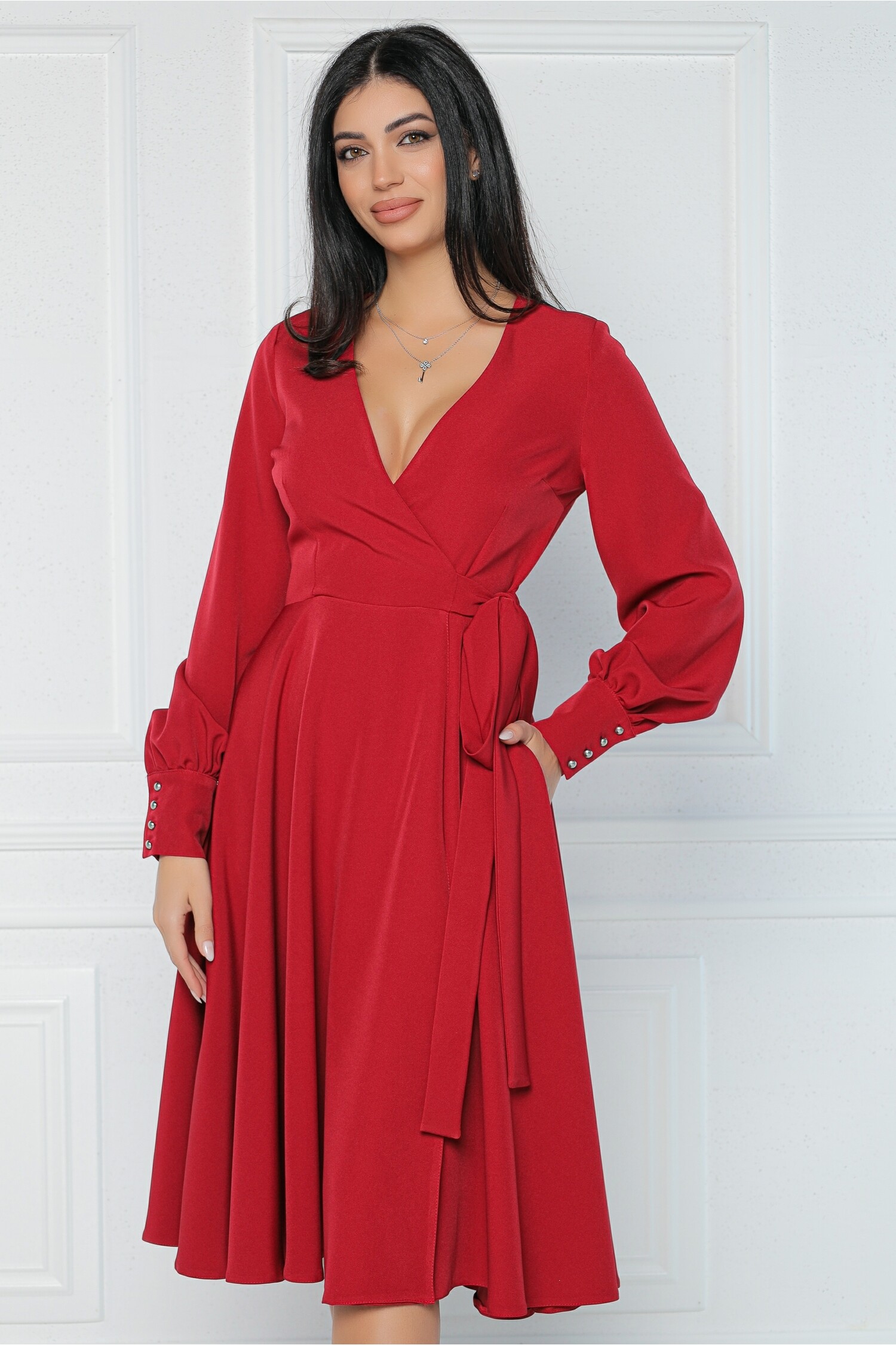 rochie-mbg-office-din-stofa-rosu-zmeura-cu-funda-in-talie-1334411-1081061-4