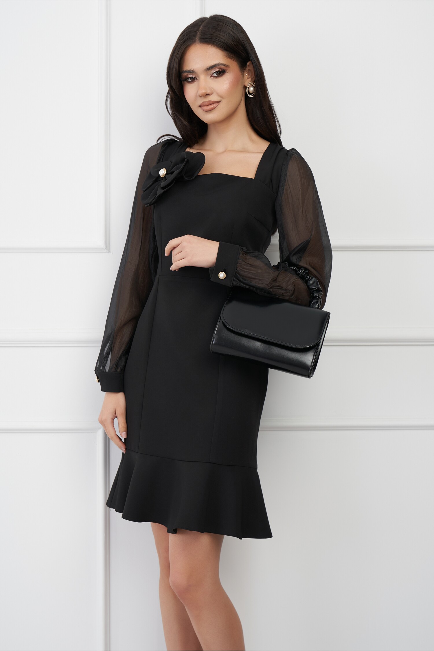rochie-moze-neagra-cu-floare-maxi-si-maneci-din-organza-1327178-1073384-4