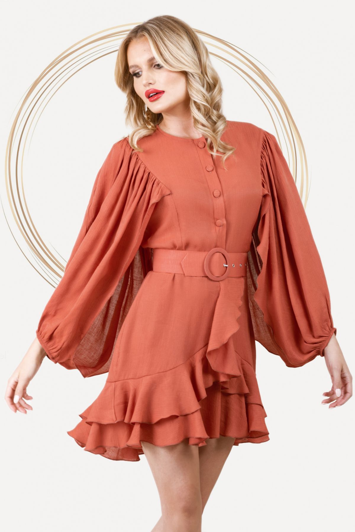 rochie-pretty-girl-vaporoasa-din-panza-caramizie-cu-maneci-ample-58717