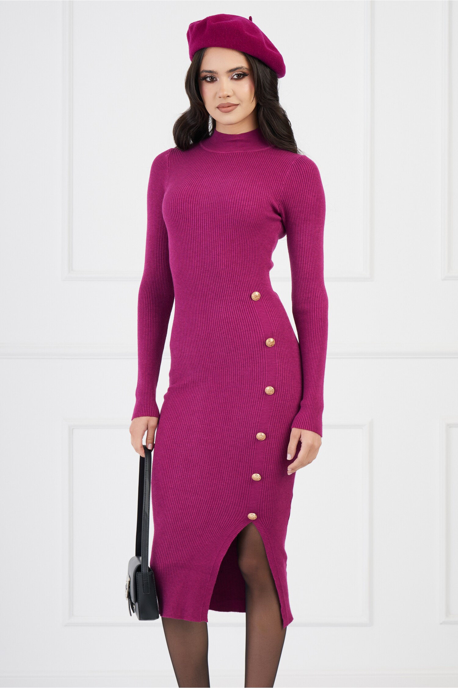 rochie-valeria-magenta-din-tricot-cu-nasturi-pe-fusta-1331681-1076669-4