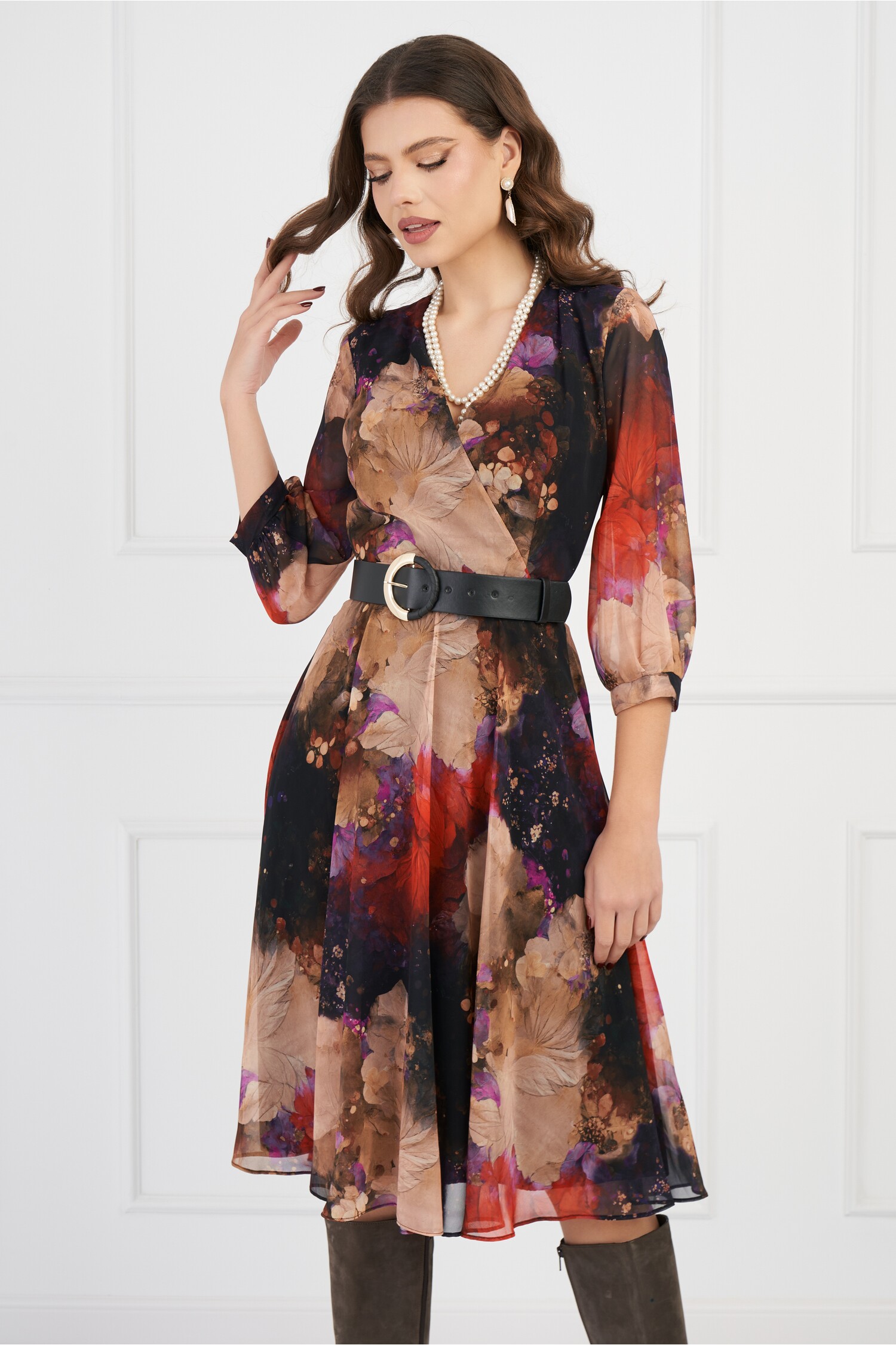 rochie-voal-cu-imprimeuri-portocalii-1328570-1075970-4