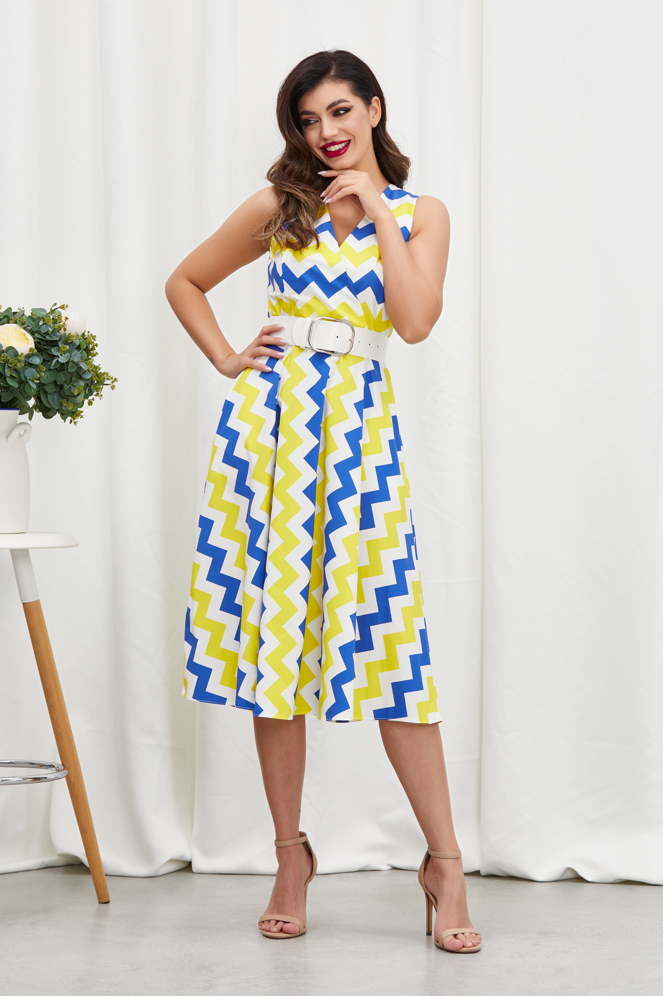 rochie_midi_casual_eleganta_cu_imprimeu_zig-zag2_3_