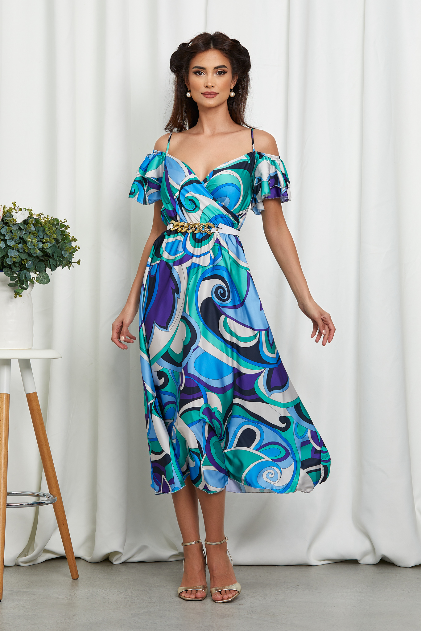 rochie_midi_eleganta_din_satin_cu_imprimeu_albastru_3__3