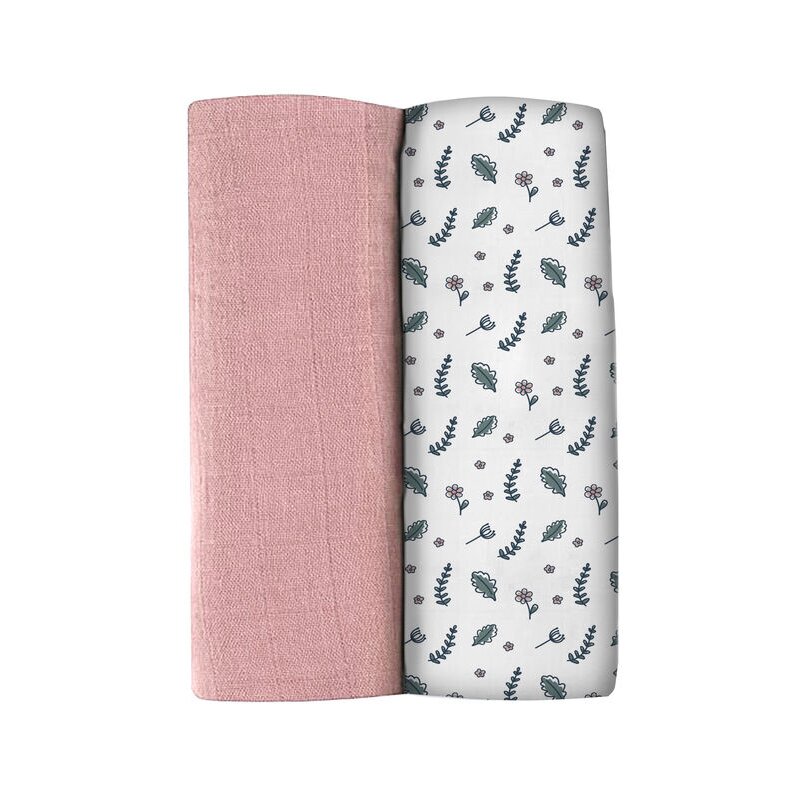 set-2-museline-beaba-bumbac-120x120-cm-bridal-pink-flowery-countryside-1976354-4