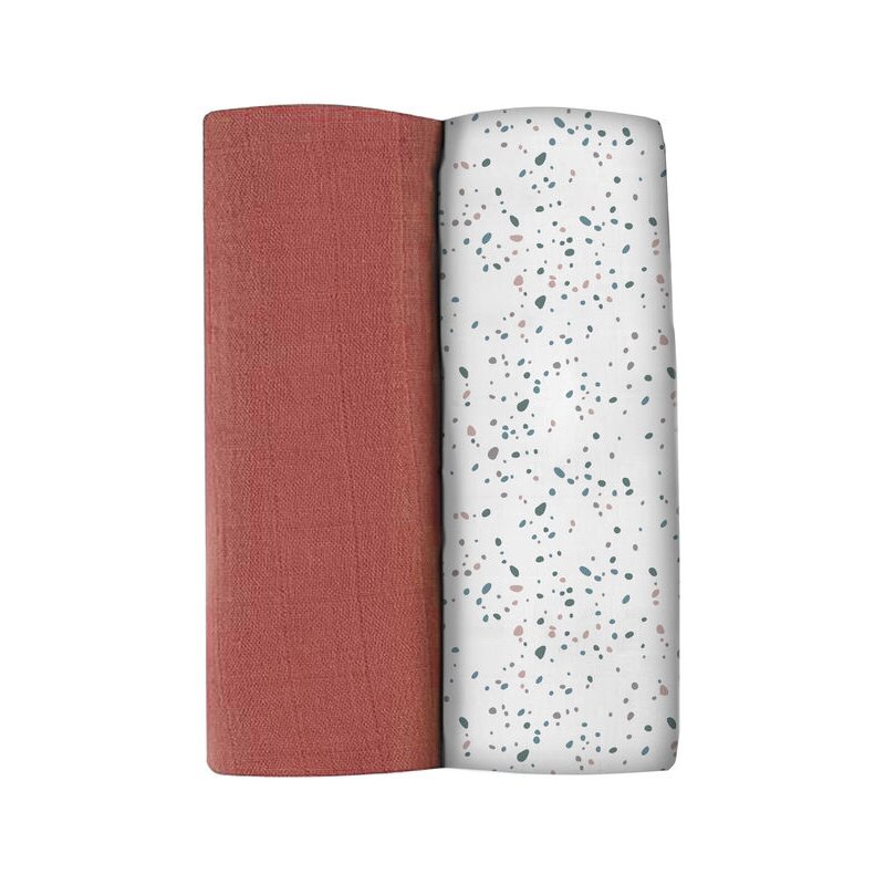 set-2-museline-beaba-bumbac-120x120-cm-hot-sauce-terrazzo-2145089-4