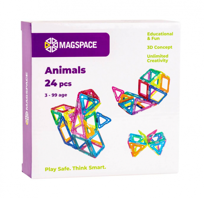 set-magnetic-24-pcs-magspace-animals-1246-5571