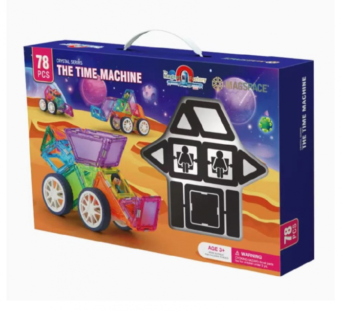 set-magnetic-78-pcs-magspace-the-time-machine-828923