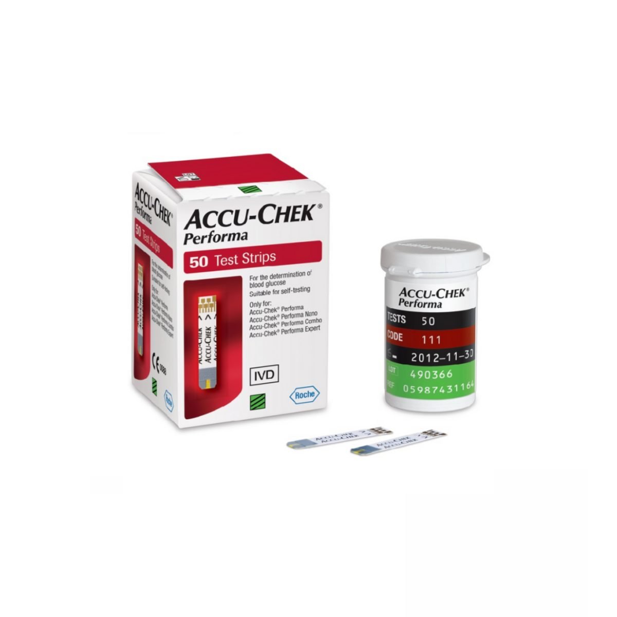test-automonitorizare-accuchek-performa-nano-50-buc