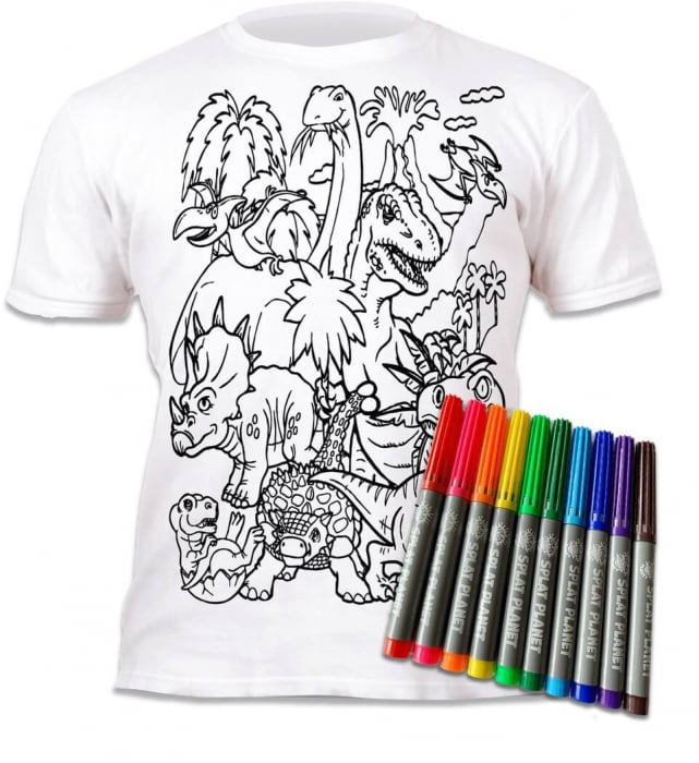 tricou-de-colorat-cu-markere-lavabile-dinozauri-64-1645