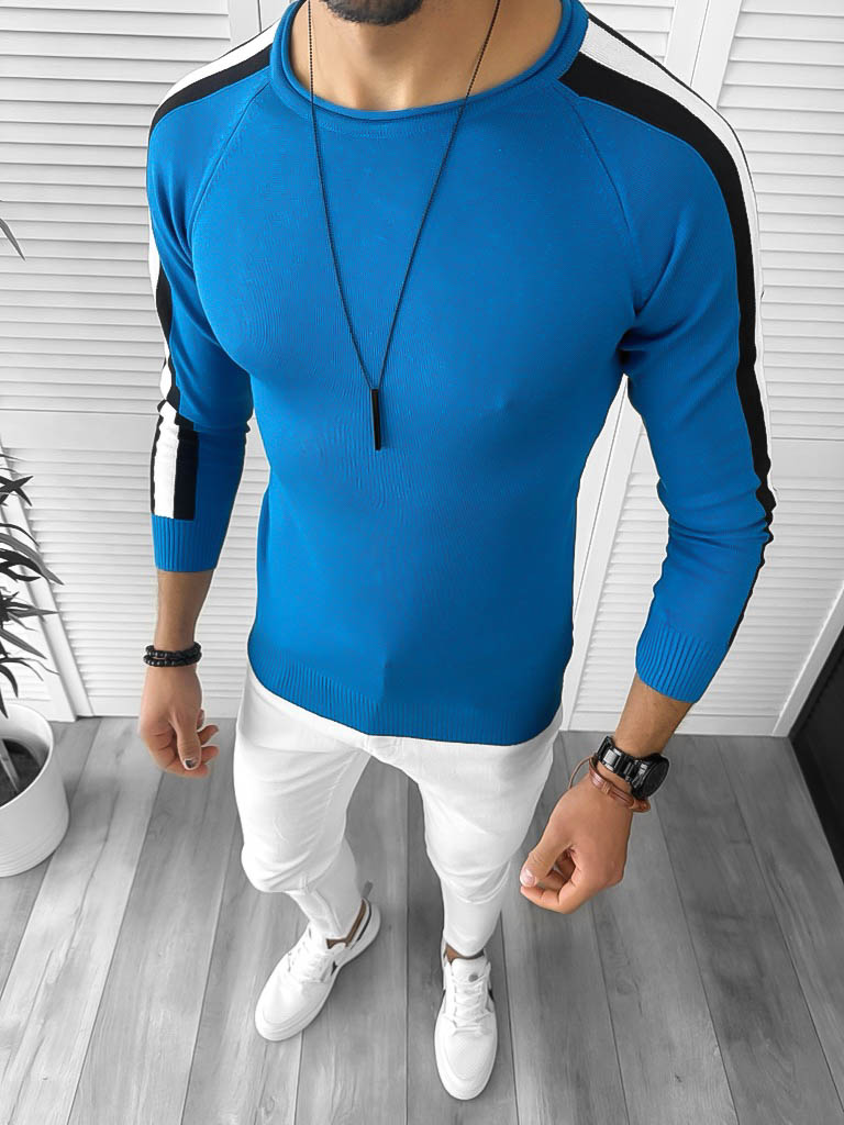 3644-bluza-barbati-casual-online-albastra-b