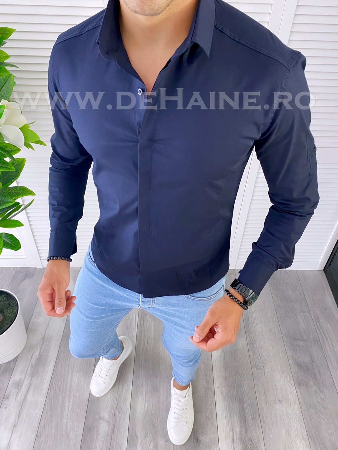 B2144-camasa-barbati-bleumarin-slim-fit-online-zara-zrmn-haine-barbati-a
