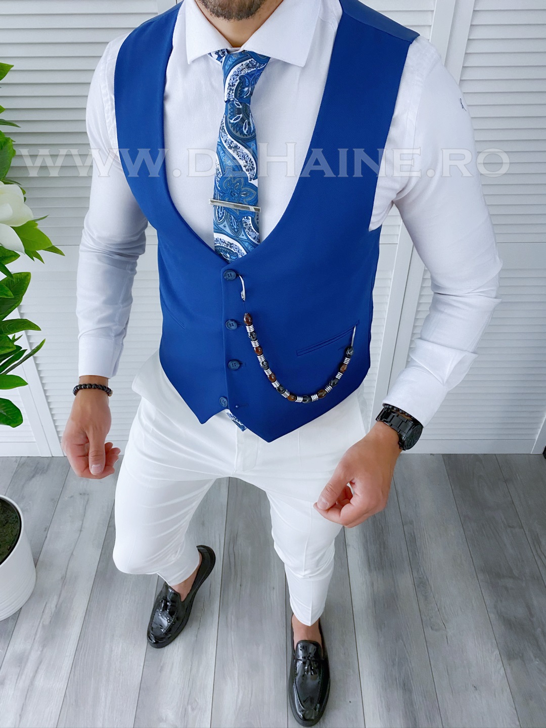 B4281-vesta-barbati-eleganta-albastra-online-zara-noname-haine-barbati-b