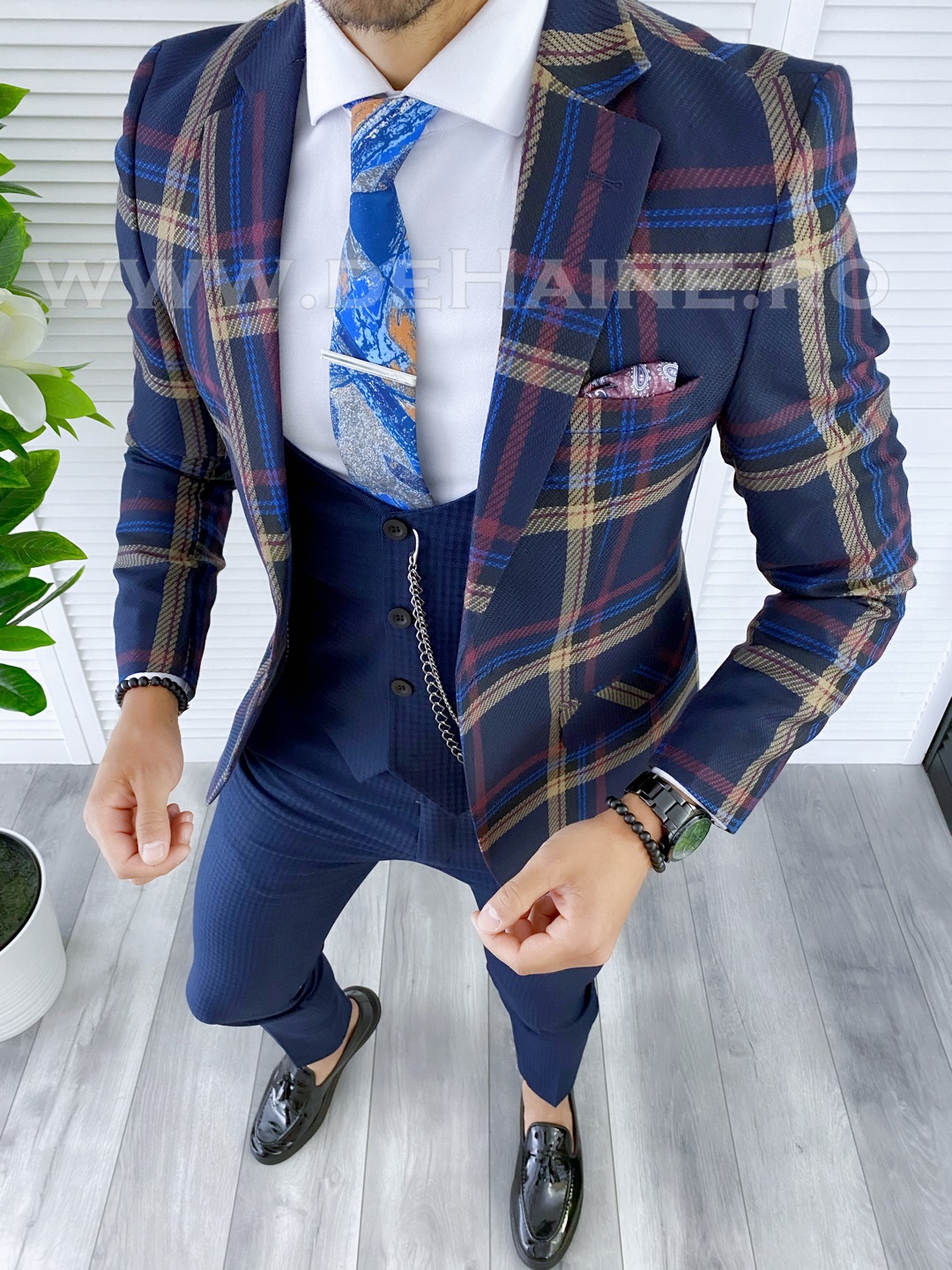 B5288-sacou-barbati-elegant-in-carouri-slim-fit-online-zara-Mansfield-haine-barbati