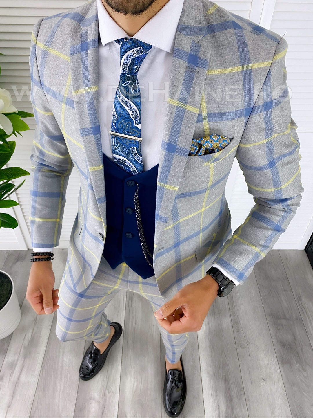 B5385-costum-barbati-elegant-in-carouri-slim-fit-online-zara-Mansfield-haine-barbati-a