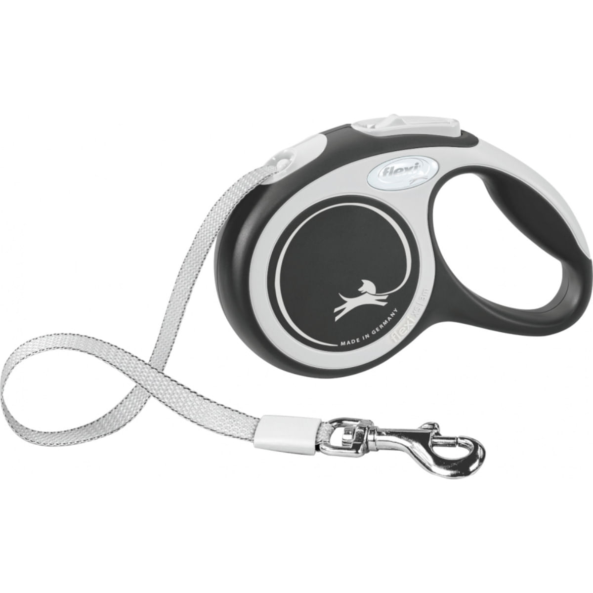 FLEXI-New-Comfort-XS-lesa-retractabila-caini-12kg-banda-3m-negru-14490