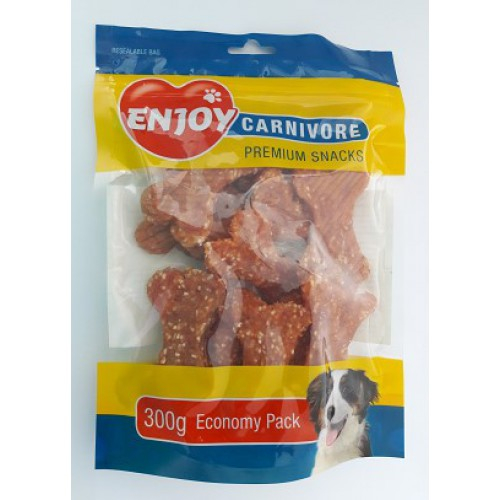 Recompense-pentru-caini-Enjoy-Carnivore-oase-cu-pui-si-orez-300-g-501-8819