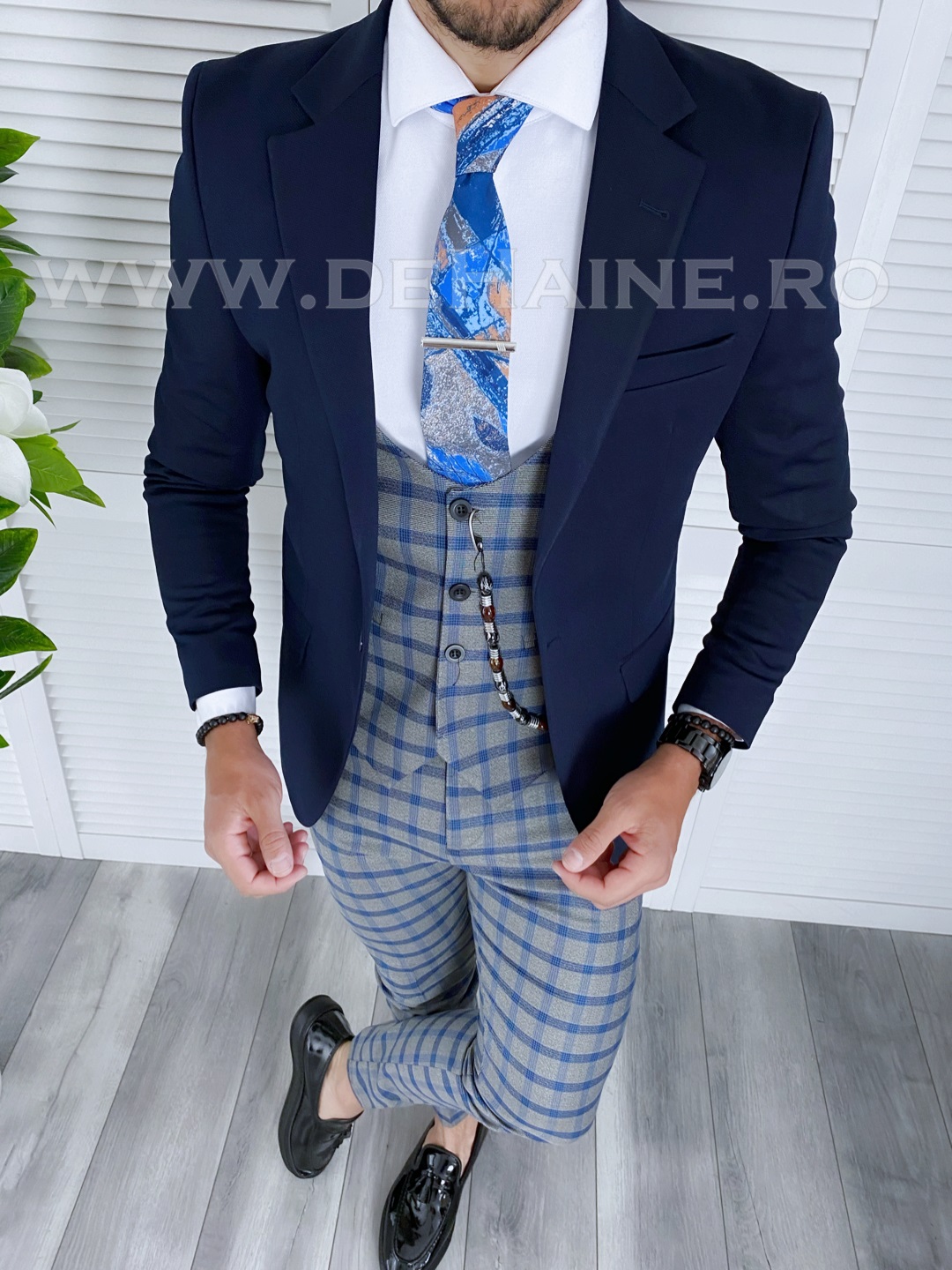 Tinuta-barbati-sacou-camasa-vesta-pantaloni-zara-B4086