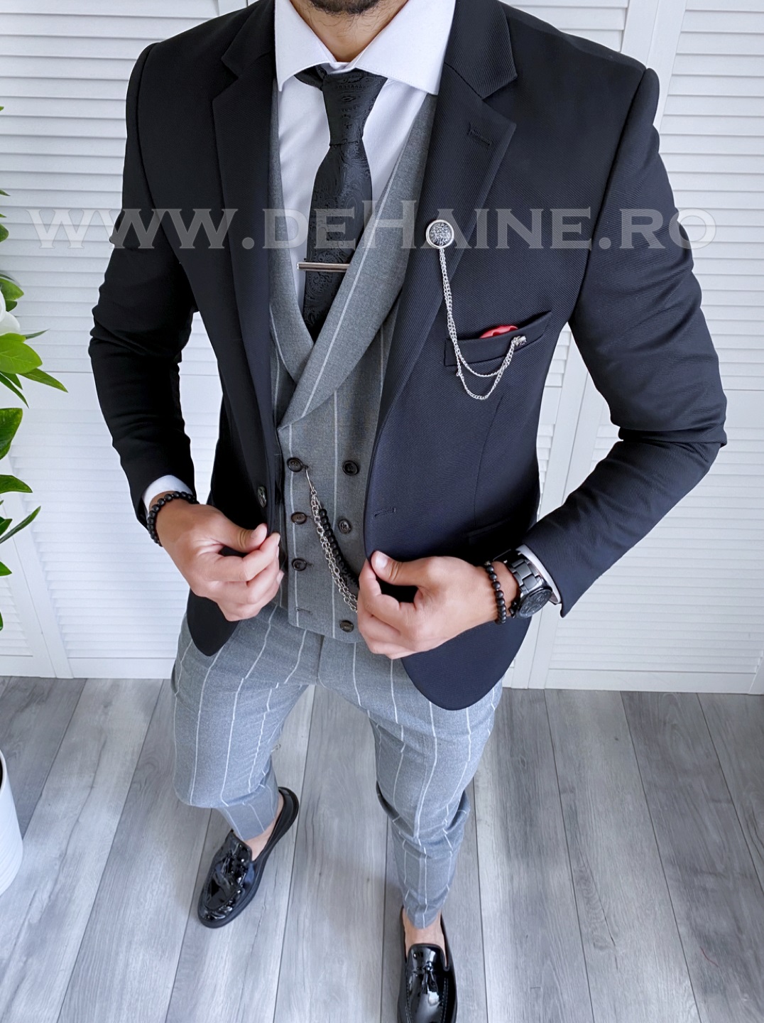 Tinuta-barbati-sacou-camasa-vesta-pantaloni-zara-Mansfield-B4070