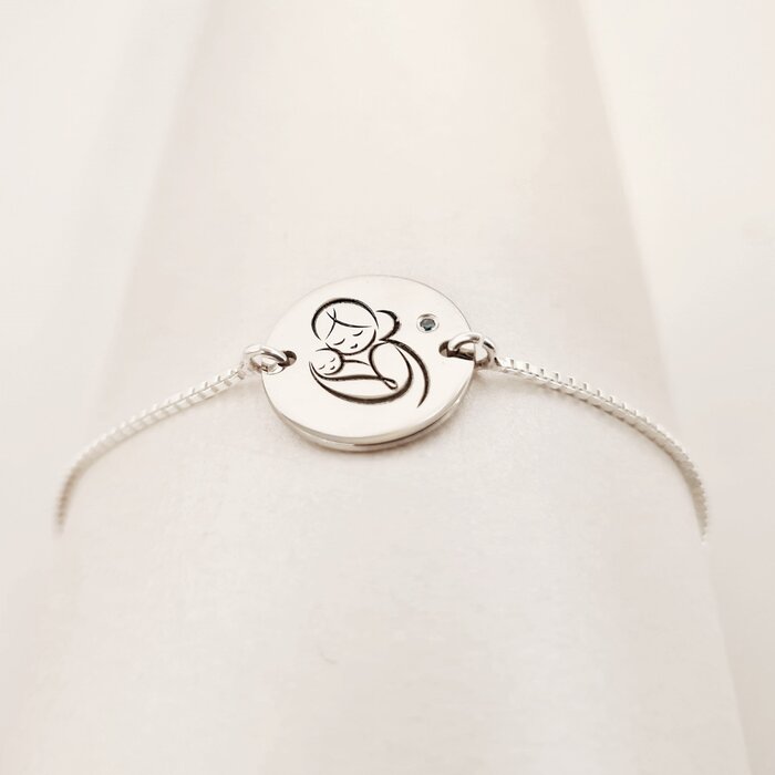 bratara-personalizata-cu-diamant-natural-mama-si-bebe-lantisor-glisant-ajustabil-argint-925-48911-4