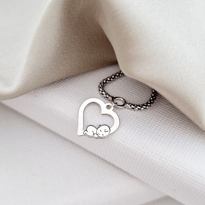 bratara-snake-dama-somn-dulce-charm-contur-inima-cu-bebe-argint-925-77522-4