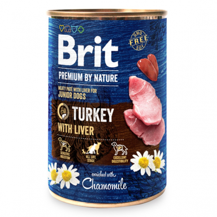 brit-premium-by-nature-junior-turkey-with-liver-400-g-conserva-827799