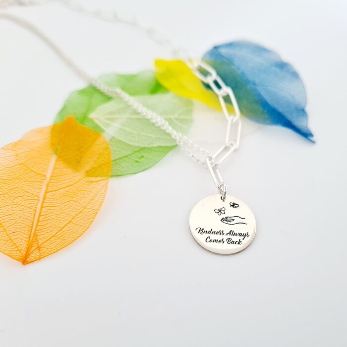 colier-personalizat-kindness-pandantive-banut-de-18-mm-combinatie-lant-cu-zale-dreptunghiulare-cu-lant-subtire-argint-925-42316-4