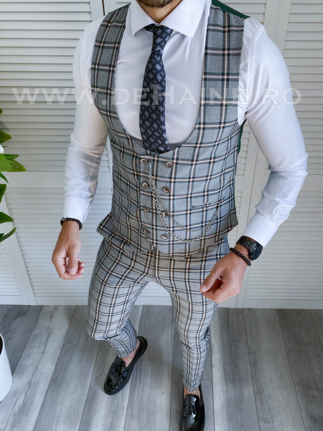 compleu-barbati-pantaloni-vesta-in-carouri-slim-fit-online-zara-Mansfield-B4030-haine-barbati-b