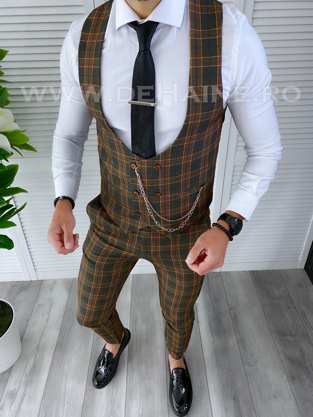 compleu-barbati-pantaloni-vesta-in-carouri-slim-fit-online-zara-Mansfield-B4205-haine-barbati-b