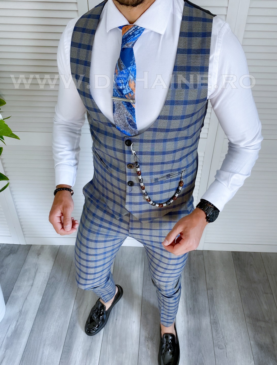 compleu-barbati-vesta-pantaloni-zara-DjPlus-A3943