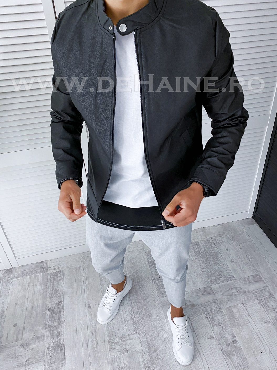 geaca-piele-barbati-online-zara-Djplus-B2844-neagra