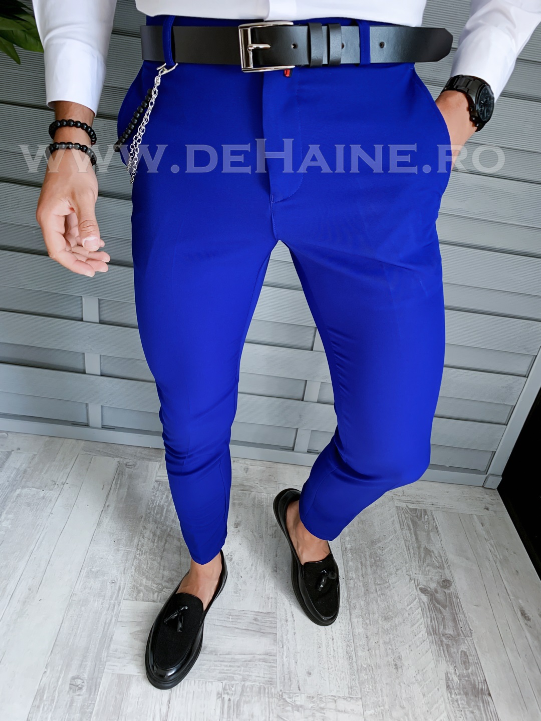 pantaloni-barbati-online-zara-Mansfield-B1544-albastri