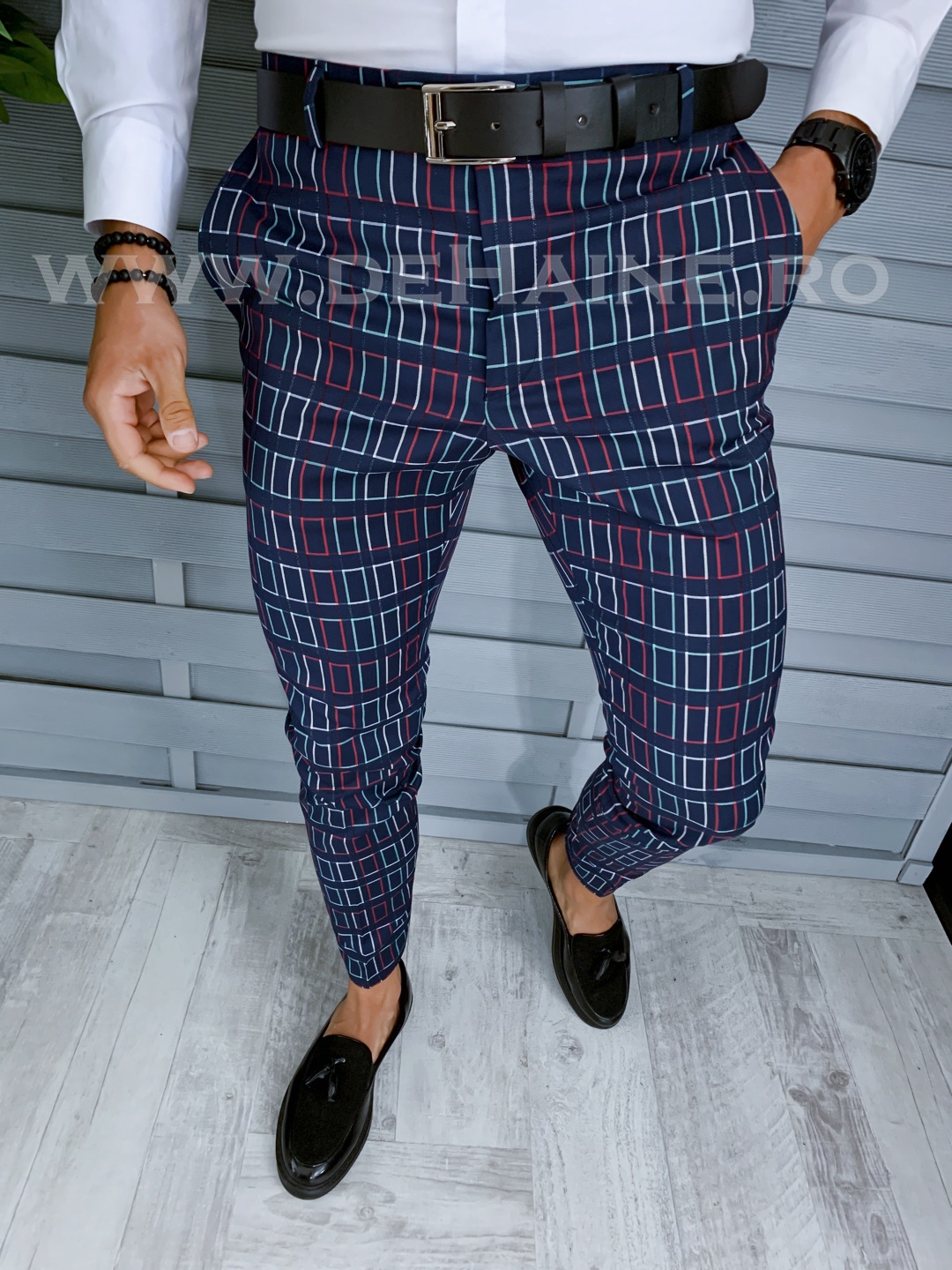 pantaloni-barbati-online-zara-Mansfield-B1562-bleumarin