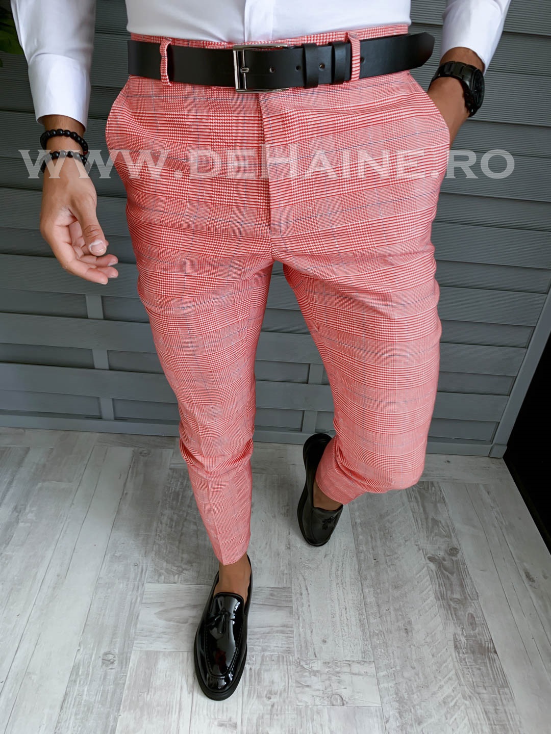 pantaloni-barbati-online-zara-Mansfield-B1607-portocalii