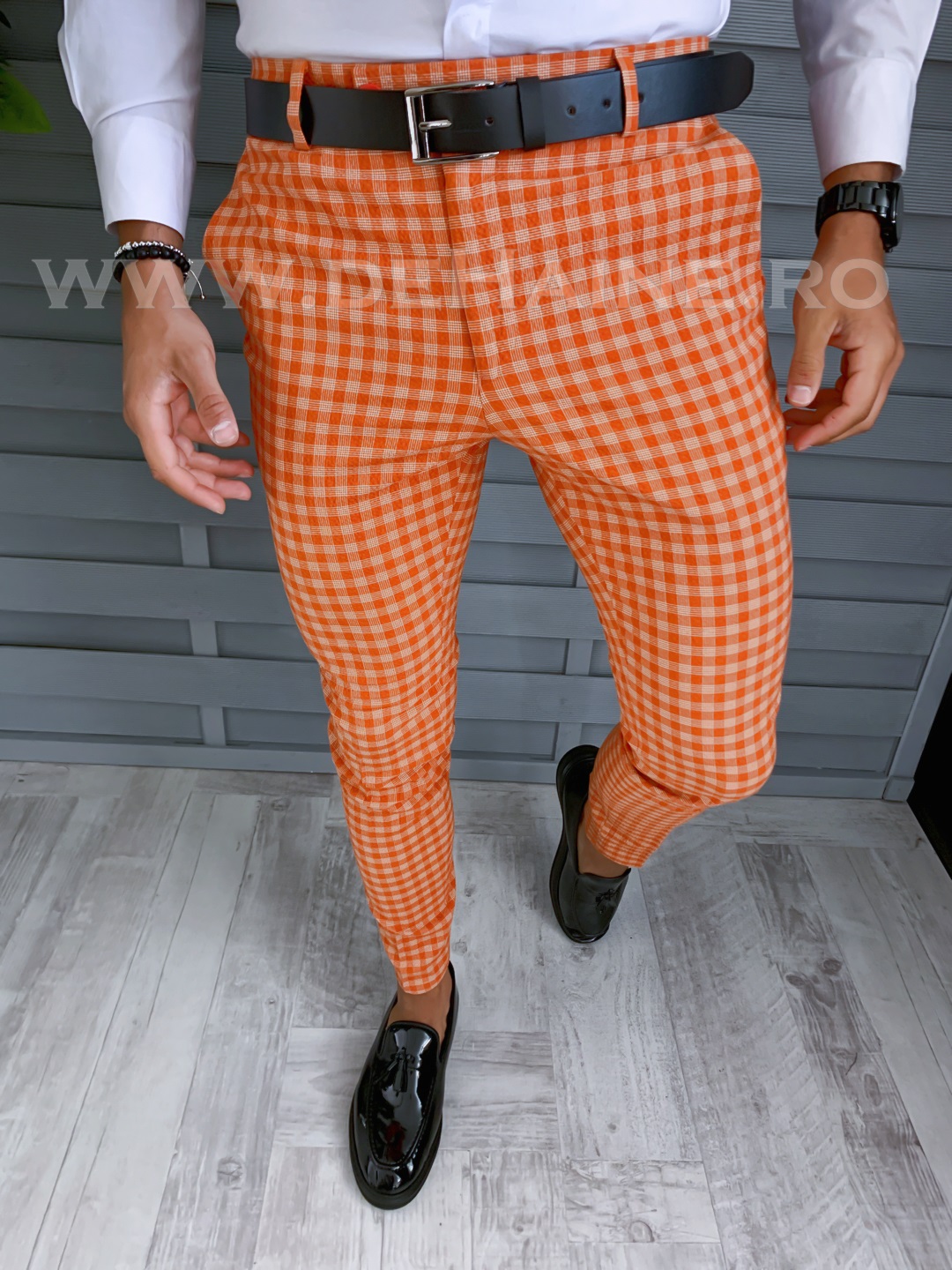 pantaloni-barbati-zara-online-mansfield-B1880-portocalii