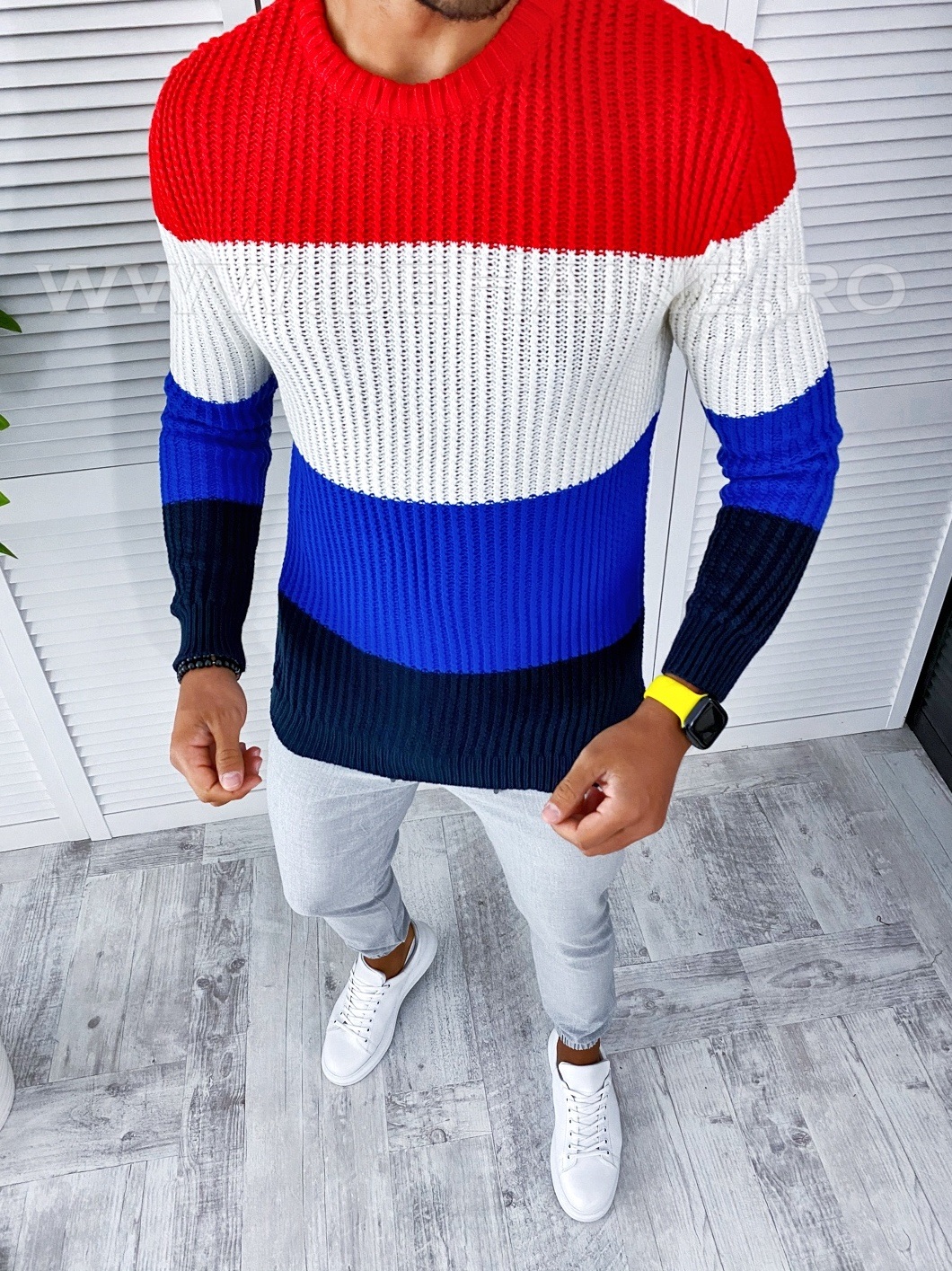 pulover-barbati-online-zara-Eksi1-T3574-bleumarin