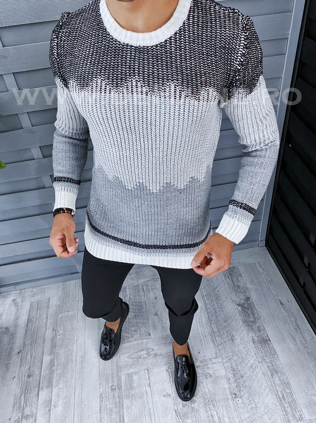 pulover-barbati-online-zara-Eksi1-T3626-gri