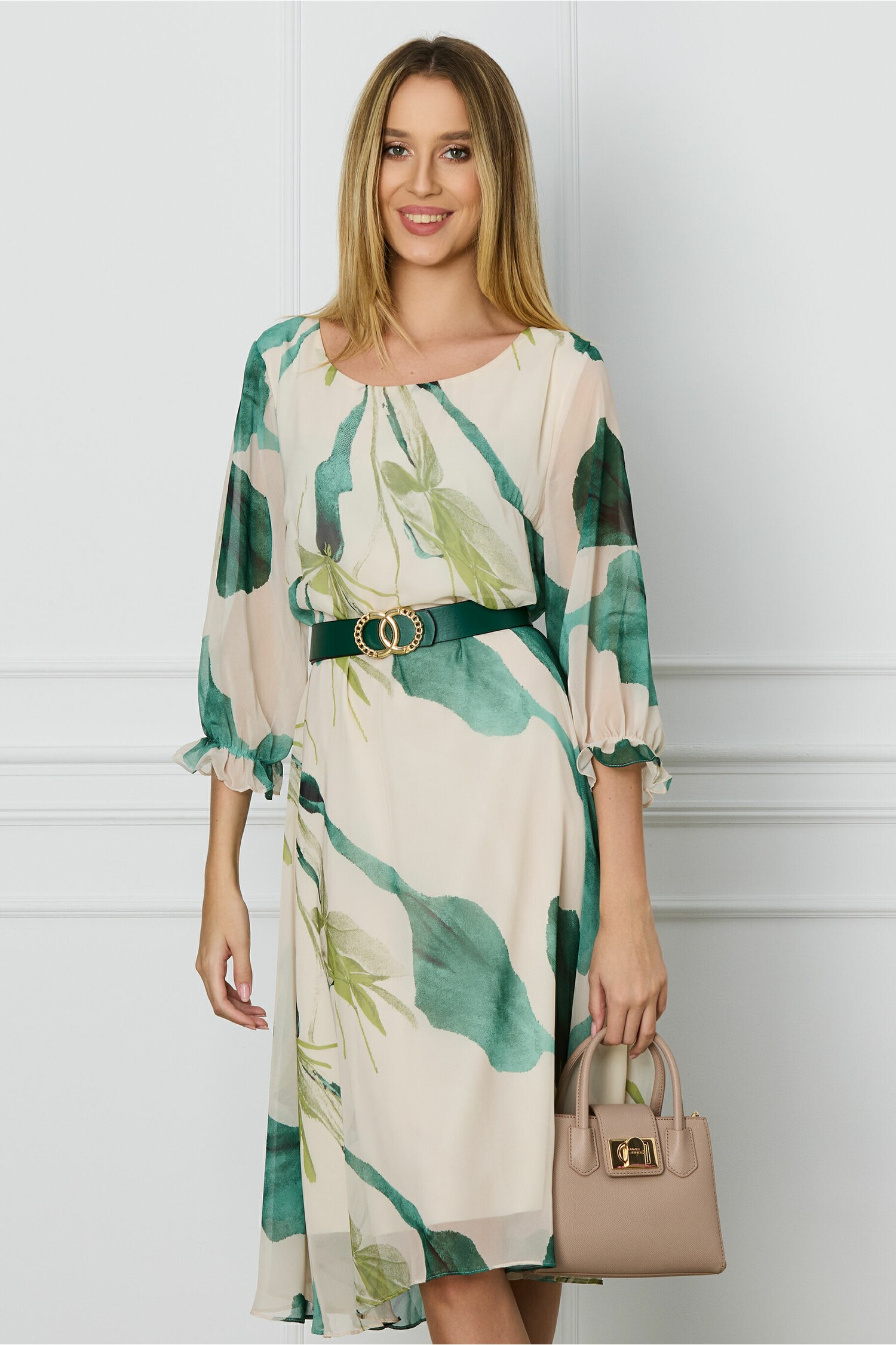 rochie-ana-ivory-din-voal-cu-imprimeu-verde-si-curea-in-talie-1311251-1062932-4