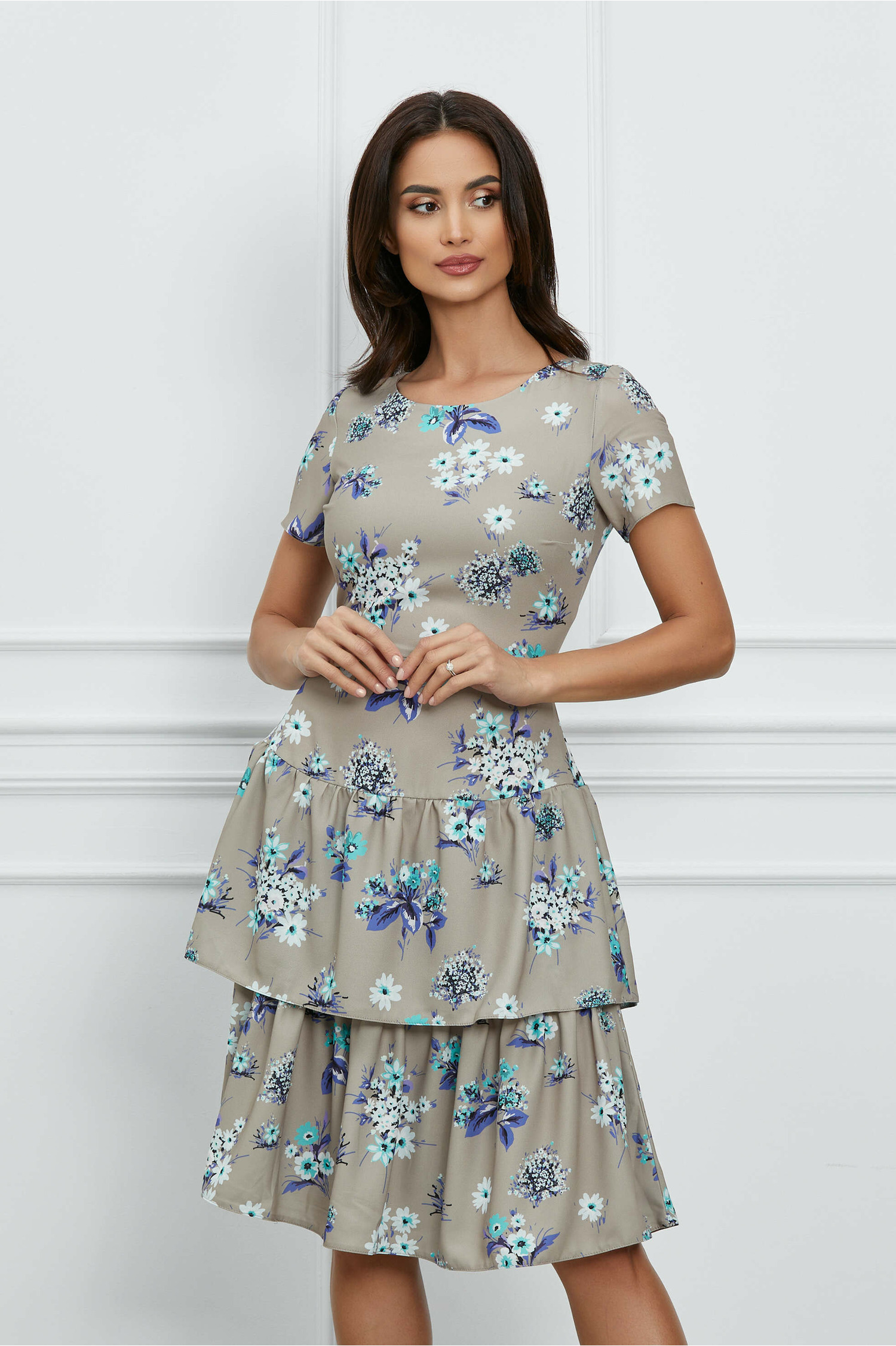 rochie-andia-kaki-cu-imprimeuri-florale-albastre-si-volane-pe-fusta-1174031-950483-4